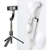 L08 Verstelbare Gimbal stabiliseren Bluetooth Self-timer Pole Statief Selfie Stick (Wit)
