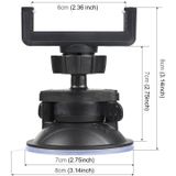 PULUZ 360 Degree Rotating Suction Cup Clamp Holder Bracket For iPhone  Galaxy  Huawei  Xiaomi  Sony  HTC  Google and other Smartphones (Black)