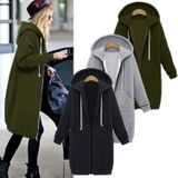 Vrouwen Hooded lange mouwen trui in de lange vacht  grootte: 3XL (Phosphor)