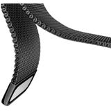 20mm Milanese roestvrij staal vervangende horlogeband voor Amazfit GTS / Amazfit GTS 2 (zwart)