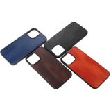 Gele Koe Texture PU-telefooncase voor iPhone 12/12 pro