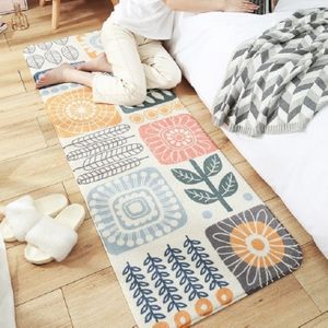 Home Bedroom Carpet Strip Room Bedside Lamb Cashmere Non-slip Mat  Grootte: 60  160 cm (Bloom)