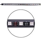 4 in 1 Universele Auto USB Kleurrijke Akoestische LED AtmosfeerLichten Kleurrijke Verlichting Decoratieve Lamp  met 18LEDs SMD-5050 Lampen en Afstandsbediening  GELIJKSTROOM 5V 8.6W