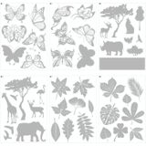 2 sets transparante raamstickers beschermen wilde vogels uit impactstickers (blad A5A6)