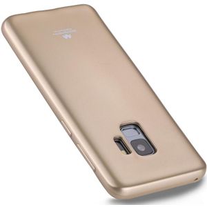 MERCURY GOOSPERY PEARL JELLY serie voor Galaxy S9 TPU volledige beschermende rug dekken Case(Gold)
