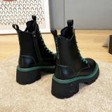 Martin-laarzen met dikke zolen  dames  kleine korte laarzen  maat: 33 (20311 zwart)