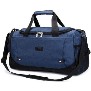 2 stks reistas grote capaciteit mannen hand bagage reizen tassen nylon tassen vrouwen multifunctionele reistassen (denim blauw)