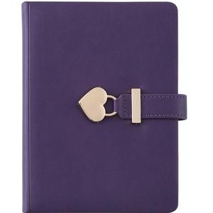 8032 Paar Notebook met Lock Hardcover Kladblok Handboek (Paars)