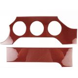 2 in 1 auto Carbon Fiber dashboard cover panel decoratieve sticker voor Ford Mustang