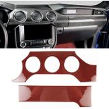 2 in 1 auto Carbon Fiber dashboard cover panel decoratieve sticker voor Ford Mustang