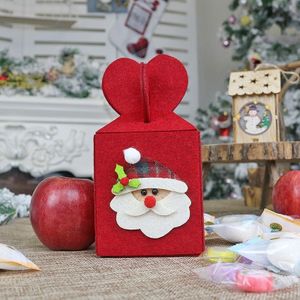 4 PCS opvouwbare Apple Gift Packaging Bag Creatieve niet-geweven tas kerstversiering (Senior)