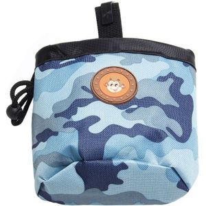 Multifunctionele Pet Training Camouflage Snacks Bag Portable Dog Walking Belt Bag(Blauw)