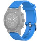 22mm Texture Siliconen Polsband Horloge Band voor Fossil Hybrid Smartwatch HR  Male Gen 4 Explorist HR  Male Sport (Sky Blue)