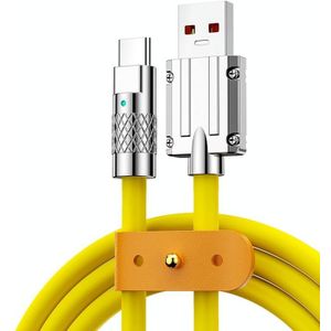 Mech Series 6A 120W USB naar USB-C / Type-C metalen plug siliconen snellaaddatakabel  lengte: 1 8 m