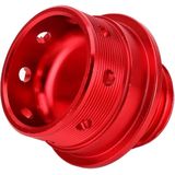 Auto gemodificeerde roestvrijstaal olie Cap motor tank cover voor Mitsubishi  grootte: 5 0 x 4.6 cm (rood)