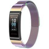 Voor Huawei Band 3 Pro / 4 Pro Milanese vervangende riem watchband (kleurrijk)