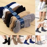 3 paar winter warme comfortabele Cashmere sokken voor mannen en vrouwen (koffie)