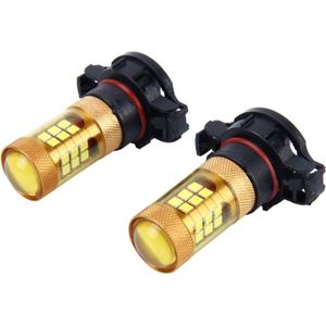 2 PC's H16 10W 1000 LM auto mistlampen met 28 SMD-3030 LED-lampen  DC 12V(Gold Light)