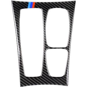 Auto Carbon Fiber Tricolor Gear Panel Decoratieve Sticker voor BMW X5 2008-2013 / X6 2009-2014  Hoge Configuratie Linker Drive