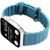 Loop Stripes Vervangende Band Watchband met Iron Buckle Voor Apple Watch Series 6 & SE & 5 & 4 44mm / 3 & 2 & 1 42mm (Sky Blue)