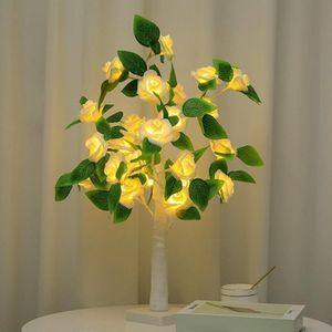 SJ-SD054 LED Valentine Day Rose Indoor Party Decoration Lights (witte onderkant melkwit)