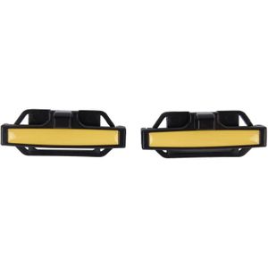 DM-013 2st Universal passen auto veiligheidsgordel Adjuster Clip riem riem klem schouder nek Comfort aanpassing kind veiligheid stop Buckle(Yellow)