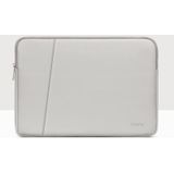 BAONA BN-Q001 PU lederen laptoptas  kleur: dubbellaags grijs  maat: 13/13.3 / 14 inch