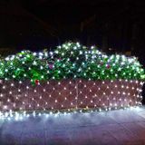 4x6m 672 LED's waterdicht visnet lichten gordijn string lichten fee bruiloft partij vakantie decoratie lampen 220v  EU plug (wit licht)