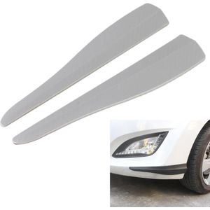 1 paar auto koolstofvezel siliconen bumperstrip  stijl: lang