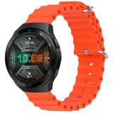 Voor Huawei Watch GT 2E 22mm Ocean Style siliconen effen kleur horlogeband