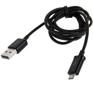 micro USB data sync laad kabel voor samsung galaxy s iv / i9500 / i9300 / n7100, nokia lumia series, lg optimus series, sony xperia series , lengte: 1m(zwart)