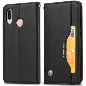 Knead huidtextuur horizontale Flip lederen case voor Xiaomi Redmi Note 7 & 7 Pro  met foto frame & houder & kaartsleuven & portemonnee (zwart)