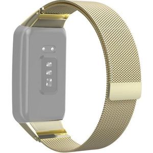 Voor Oppo Bekijk GRATIS NFC Milan Magnetic Metal Strap Watchband (Gold)