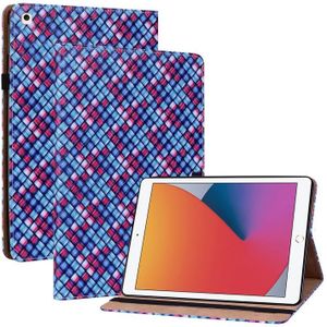 Kleur Weave Smart Lederen Tablet Case voor IPAD 10.2 2019 / AIR 2019 / 10.5 / 10.2 2020/2021 (Blauw)