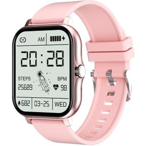 GT20 1.69 inch TFT-scherm IP67 waterdichte slimme horloge  ondersteuning muziekbediening / Bluetooth-oproep / hartslagmeting / bloeddrukmeting  stijl: siliconen band (roze)