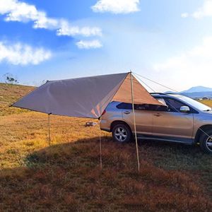 Picknick-camping-tent buiten aan de zijkant van het auto-voertuig Regenbestendige Sunshade Canopy 200x440cm (Khaki)