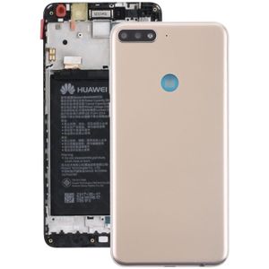 Achtercover met Zijkleutels voor Huawei Y7 (2018) (goud)