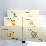 5 Sets Cartoon Animal Baby Shower Invitation Greeting Card(6 PCS/Set Including Envelopes)
