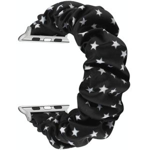 Stoffen haarring vervanging riem horlogeband voor Apple Watch Serie 6 & se & 5 & 4 40mm / 3 & 2 & 1 38mm(3)