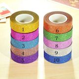 Flash Washi Sticky papier tape label DIY decoratieve tape  lengte: 10m (Floral)