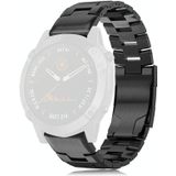 Voor Garmin Fenix 6x 26mm Titanium Alloy Quick Release Vervanging Horlogeband (Zwart)