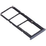 SIM-kaartlade + SIM-kaartlade + Micro SD-kaartlade voor Samsung Galaxy A30s (Zwart)