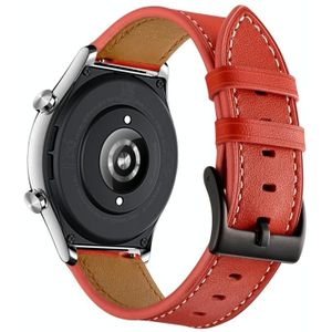 For Honor Watch GS 3 22mm rundleder naaigaren horlogeband