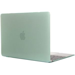 MacBook 12 inch doorschijnend Gekleurd Kristal structuur hard Kunststof Hoesje / Case (groen)