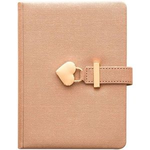 8032 Paar Notebook met Lock Hardcover Kladblok Handboek (Champagne)