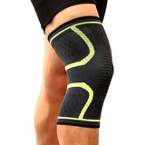 1 paar comfortabele ademende elastische nylon sport brei knie beschermers  maat: L (rood)