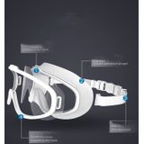 Vloeibare siliconen zwemuitrusting HD Anti-mist comfortabele elektrische zwembril (Zwart Transparant)