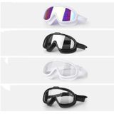Vloeibare siliconen zwemuitrusting HD Anti-mist comfortabele elektrische zwembril (Zwart Transparant)