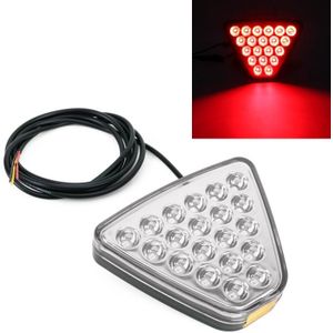 DC12V 1W Auto Driehoek Highlight Remlichten achteruitrijlicht met 20LEDs SMD-3528 (transparant)