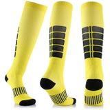 Unisex sport kousen Running Fietsen sokken compressie sokken  kleur: geel  maat: L/XL